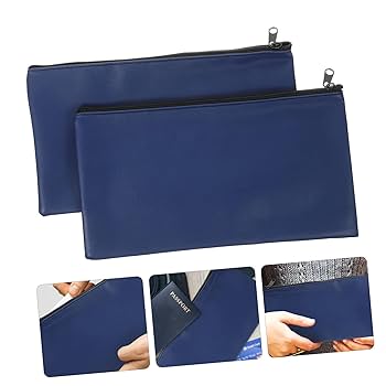 Amazon.co.jp: Ciieeo 2個 コインバッグ 現金袋 銀行封筒バッグ