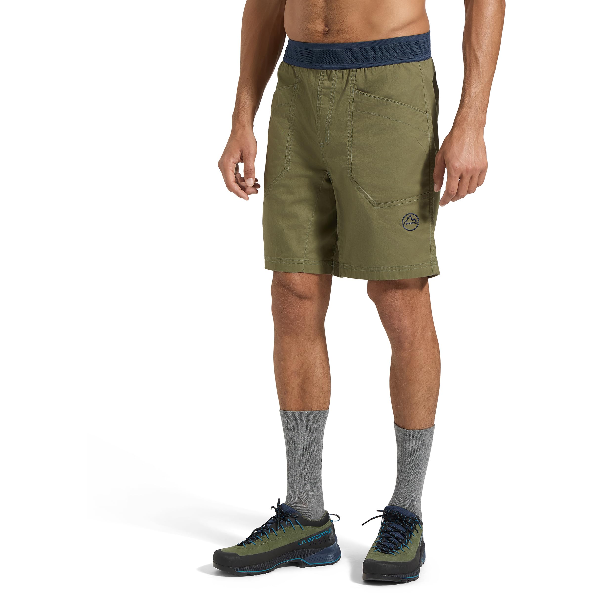 LA SPORTIVA Uomo Roots Pantaloncini, Cypress-Night Sky, S