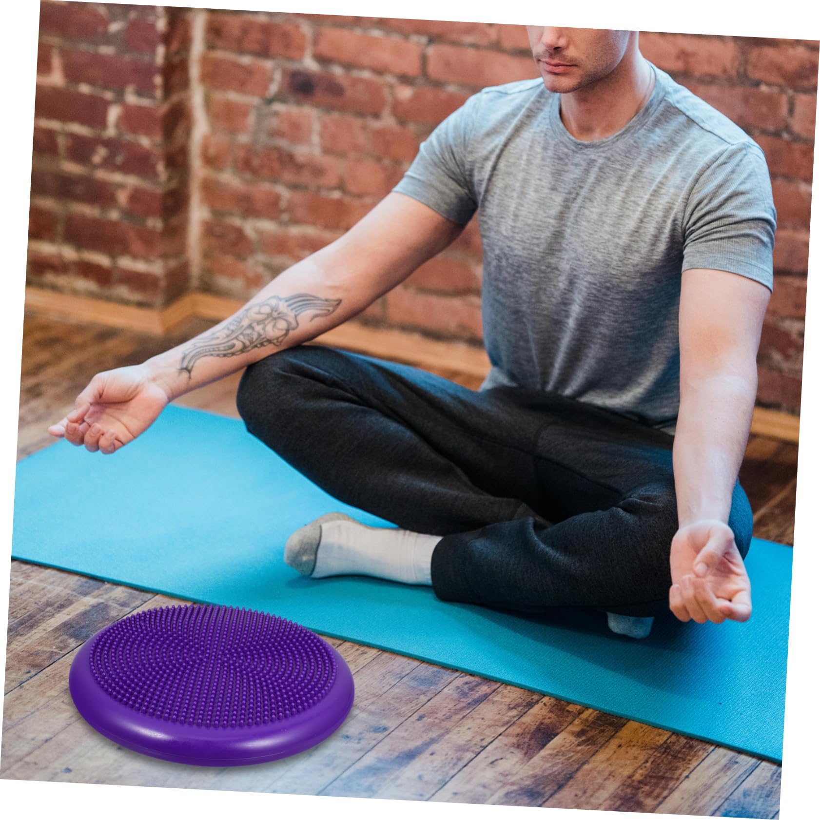 Cuscino Gonfiabile Balance Disc in Pvc Pompa Manuale | Seduta Ergonomica per Ragazzo Ragazza, Supporto per Equilibrio e Postura, Accessorio per Allenamento Domestico