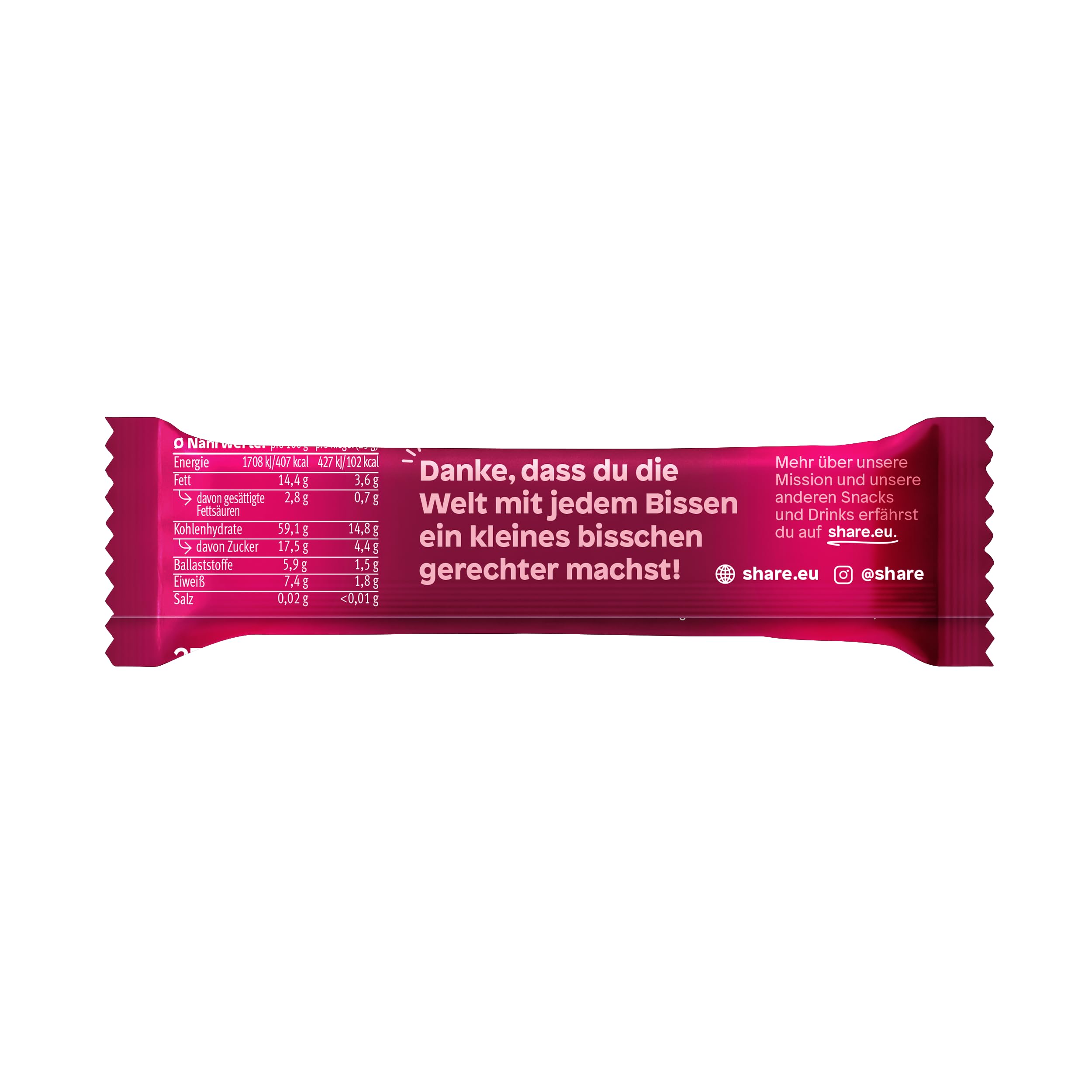 share Family Bio Bar Fruchtige Kirsche Haferriegel 12x(3x25g) | Vegan, Glutenfrei, Zuckerreduziert, Ballaststoffreicher Müsliriegel Snack für Kinder – Jeder Kauf spendet