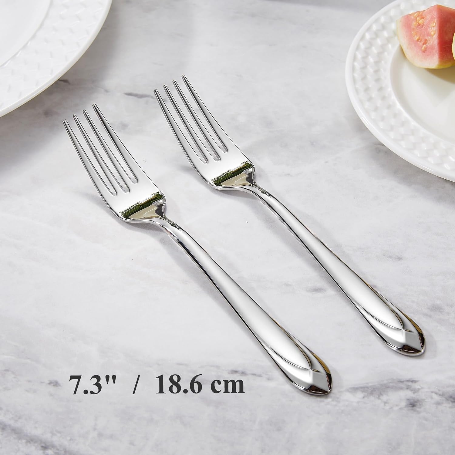 KEAWELL Premium Astra 4-Piece 7.3-Inch Salad Fork Set (4, Salad Forks)