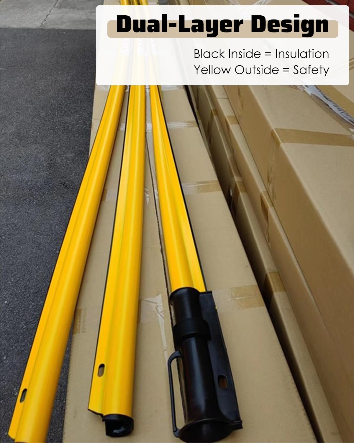 Funda de cableado de cable de alta visibilidad, tubo protector de alambre exterior para trabajo en línea viva, manguera antidescarga eléctrica