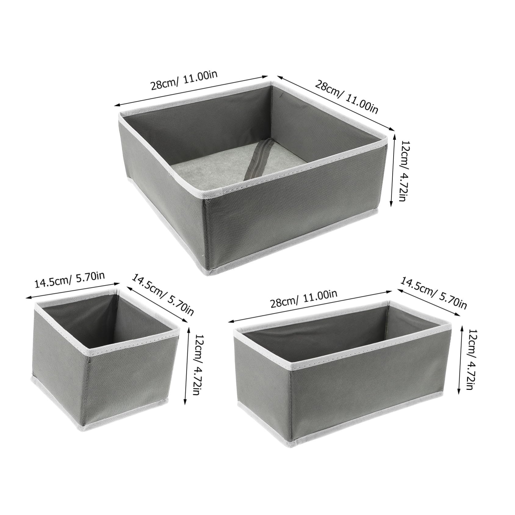 TOYANDONA 6stücke Schubladenbox Organizer Für Bhs Und Kleidung Faltbare Aufbewahrungsbox Mit Trennwänden Geeignet Für Schlafzimmer Und Babyschubladen Sockenboxen Und Kommode