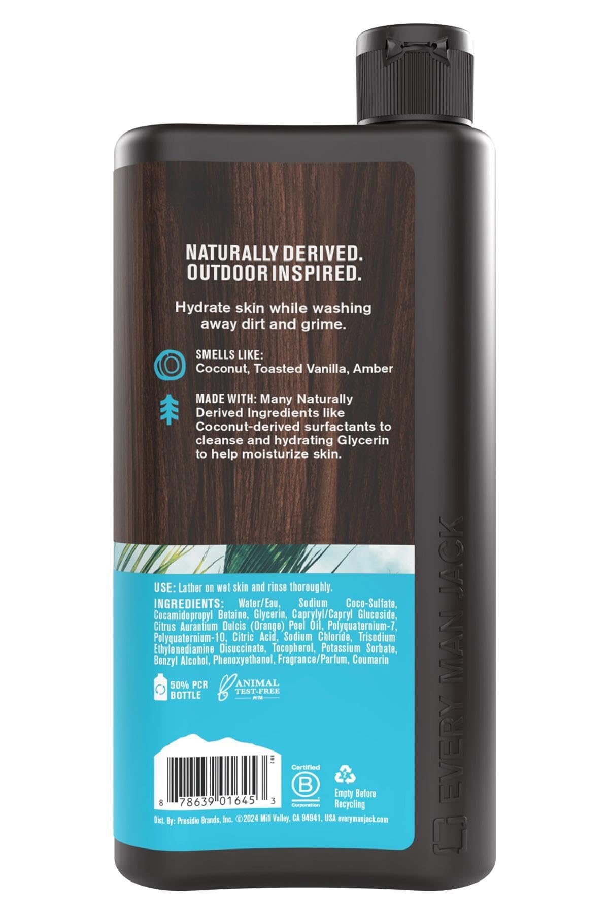 Every Man Jack Coconut + Vanilla Nemlendirici Duş Jeli 500Ml