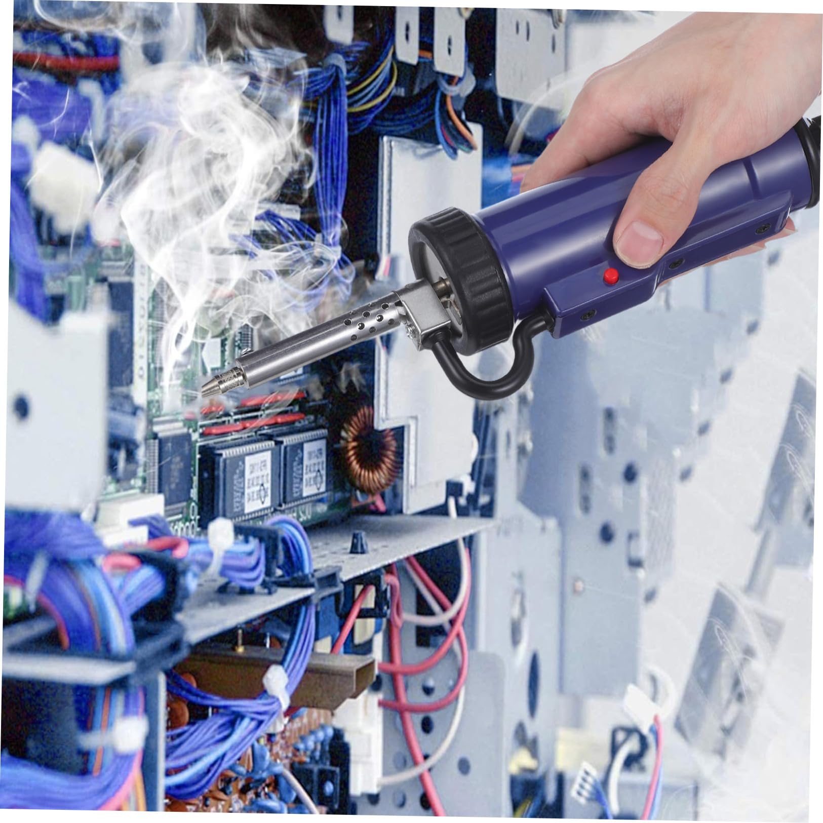 BESPORTBLE Pompa Dissaldante Elettrica Portatile Funzione Rapida con Ugelli Sostituibili in Acciaio Inossidabile e Aspirazione Efficiente per Manutenzione Elettrodomestici