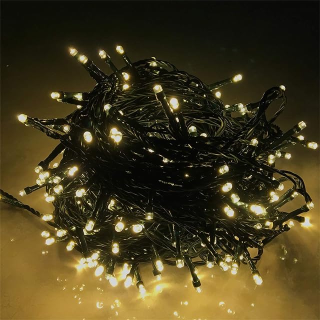 HENGMEI String Lights, 30m 300LED Outdoor Fairy Lights with 8 Modes for Halloween Decorations, Christmas Lights, Garden, Wedding, Party, Bedroom, Warm White