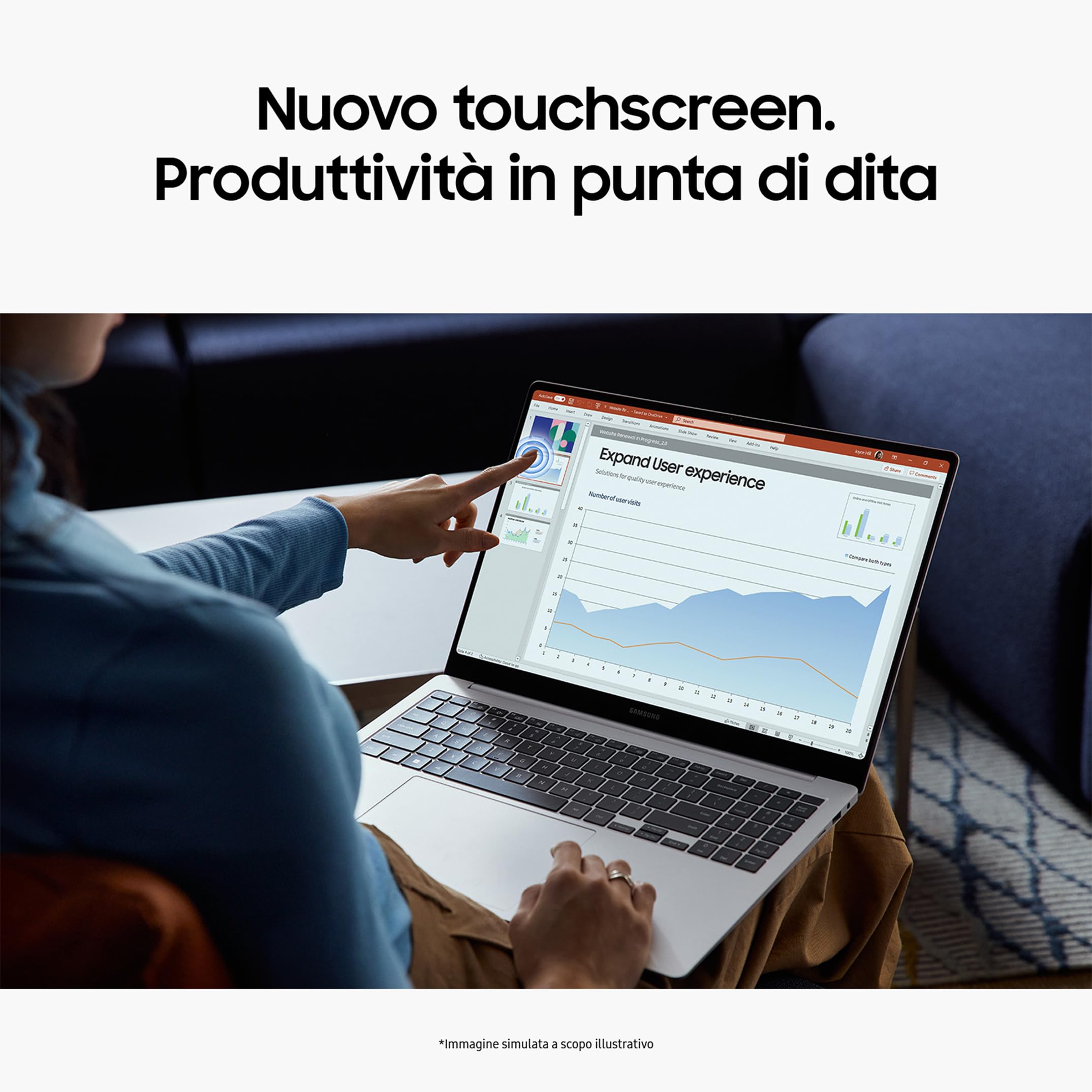 Samsung Galaxy Book4 Pro Laptop, 16", Intel Core Ultra 7, 16GB, 1TB, Moonstone Grey [Versione italiana]