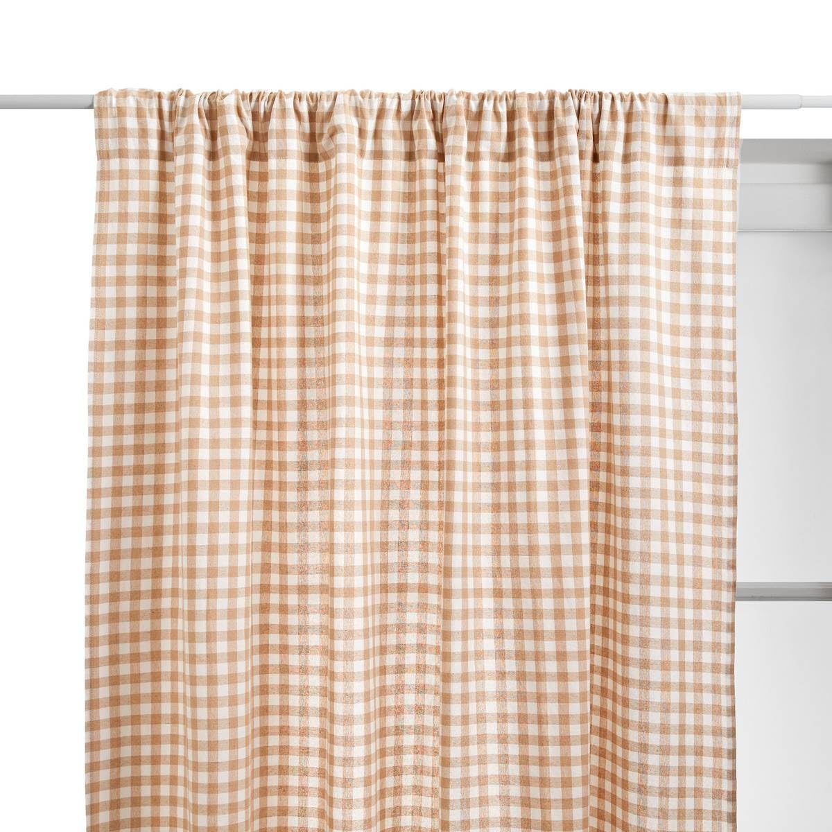Atmosphera - Rideau Groove 260x140cm Vichy Beige Lin