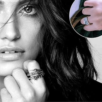 EQLEF Dragon Claw Ring Set, Gothic Ring Adjustable Wild Alondra Open Punk Ring Gift Cool Dragon Ring for Men Women