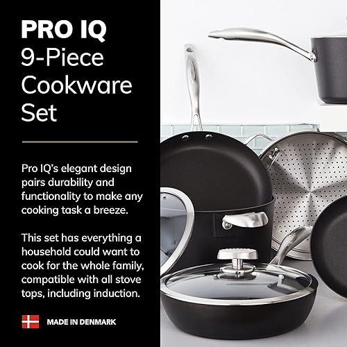 Miniatura 2 de Scanpan Pro IQ - Juego de utensilios de cocina antiadherentes de 9 piezas, compatible con todas las estufas, listo para inducción, apto para
