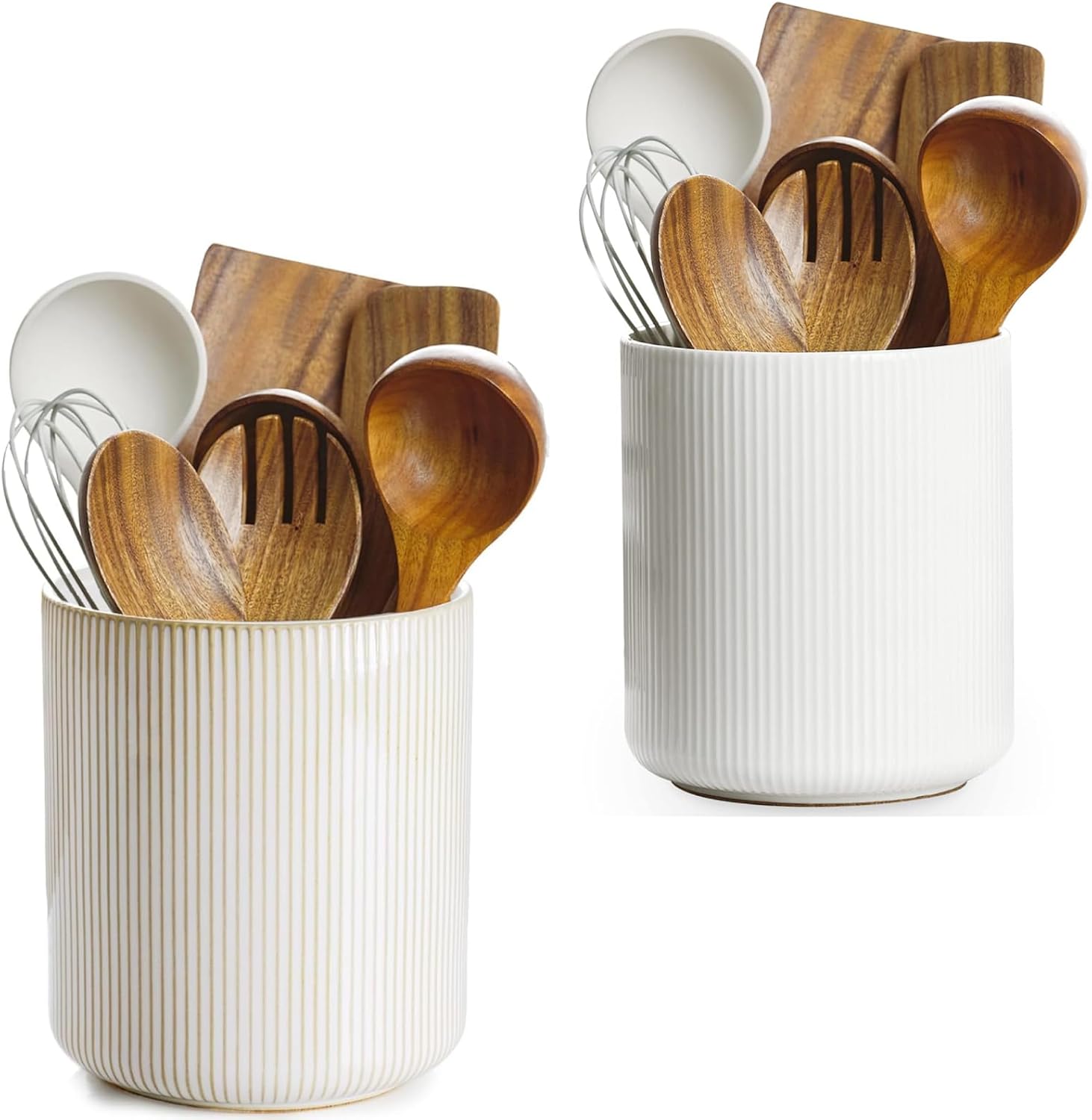 getstar Extra Large Kitchen Utensil Holder for Kitchen Counter Set of 2(H7.2” x W6.2”)