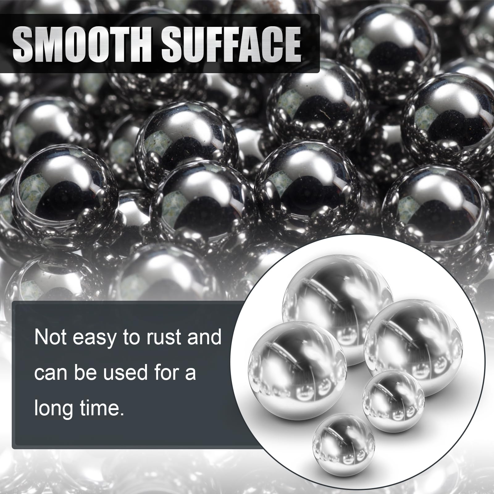 Chrome Steel Bearing Balls - 25 Pack (1/2 Inch) -3