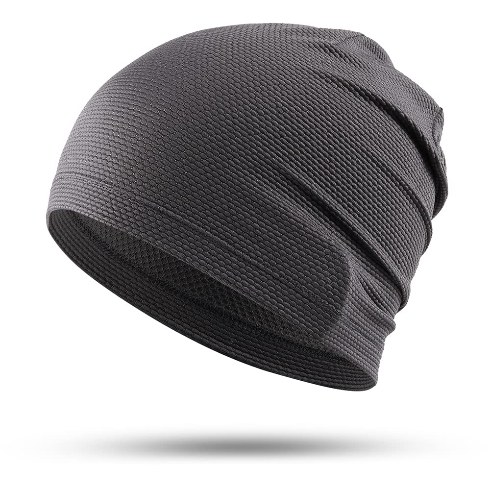 WTACTFUL Cooling Breathable Skull Cap Men Women, Sweat Wicking 1-2-4 Pack
