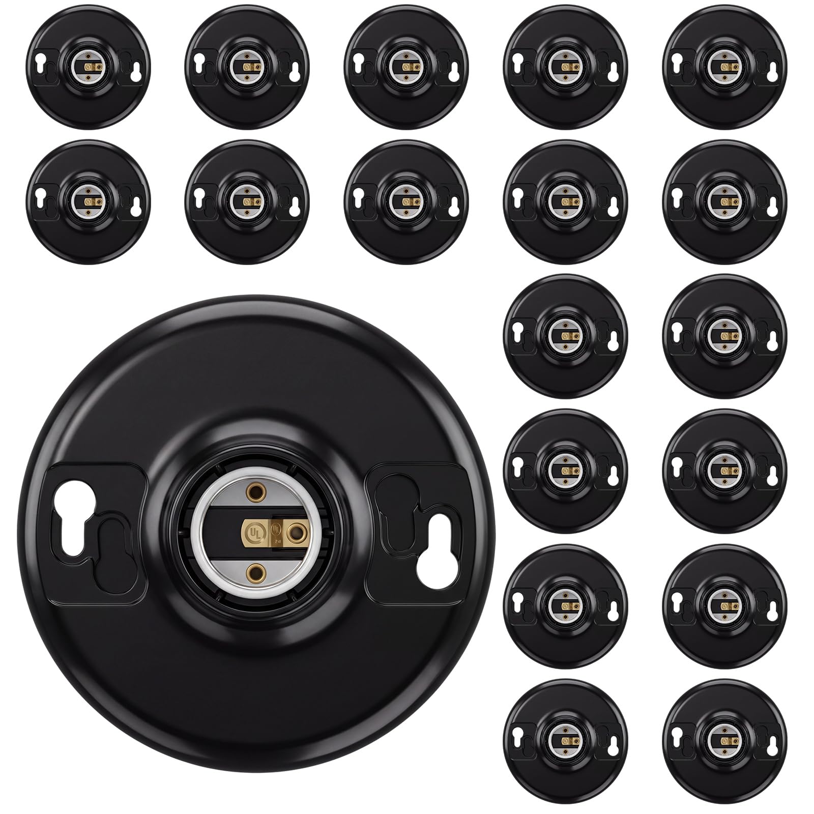 E26 Light Sockets - 8 Pack Replacement -9