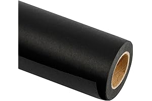 RUSPEPA: Exquisite, Sturdy, and Eco-Friendly Black Kraft Paper Roll for a Minimalist Christmas
