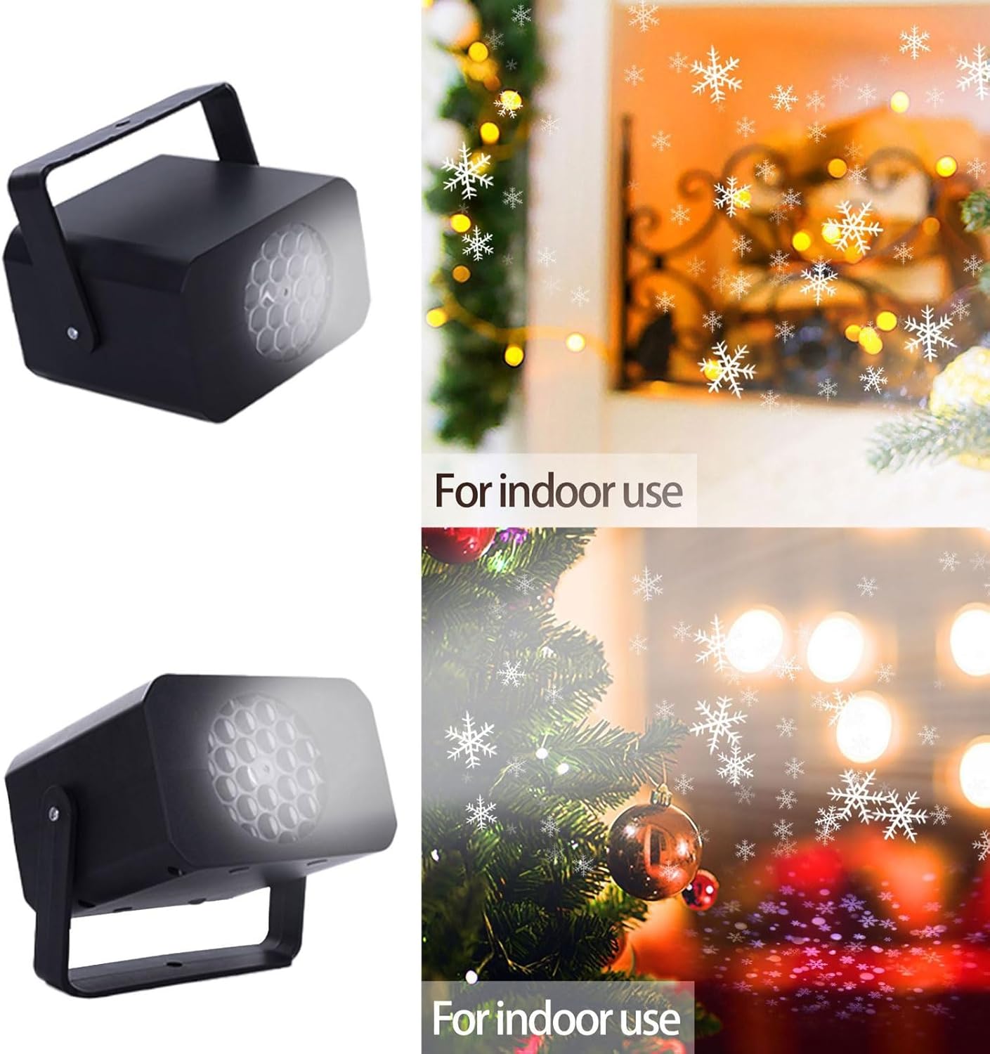 Christmas Snowfall Light Projector, LED Snow Lights Holiday Light Rotation for Valentines Day Christmas Halloween Holiday Party Wedding Garden House Landscape Decorations 12025AQ