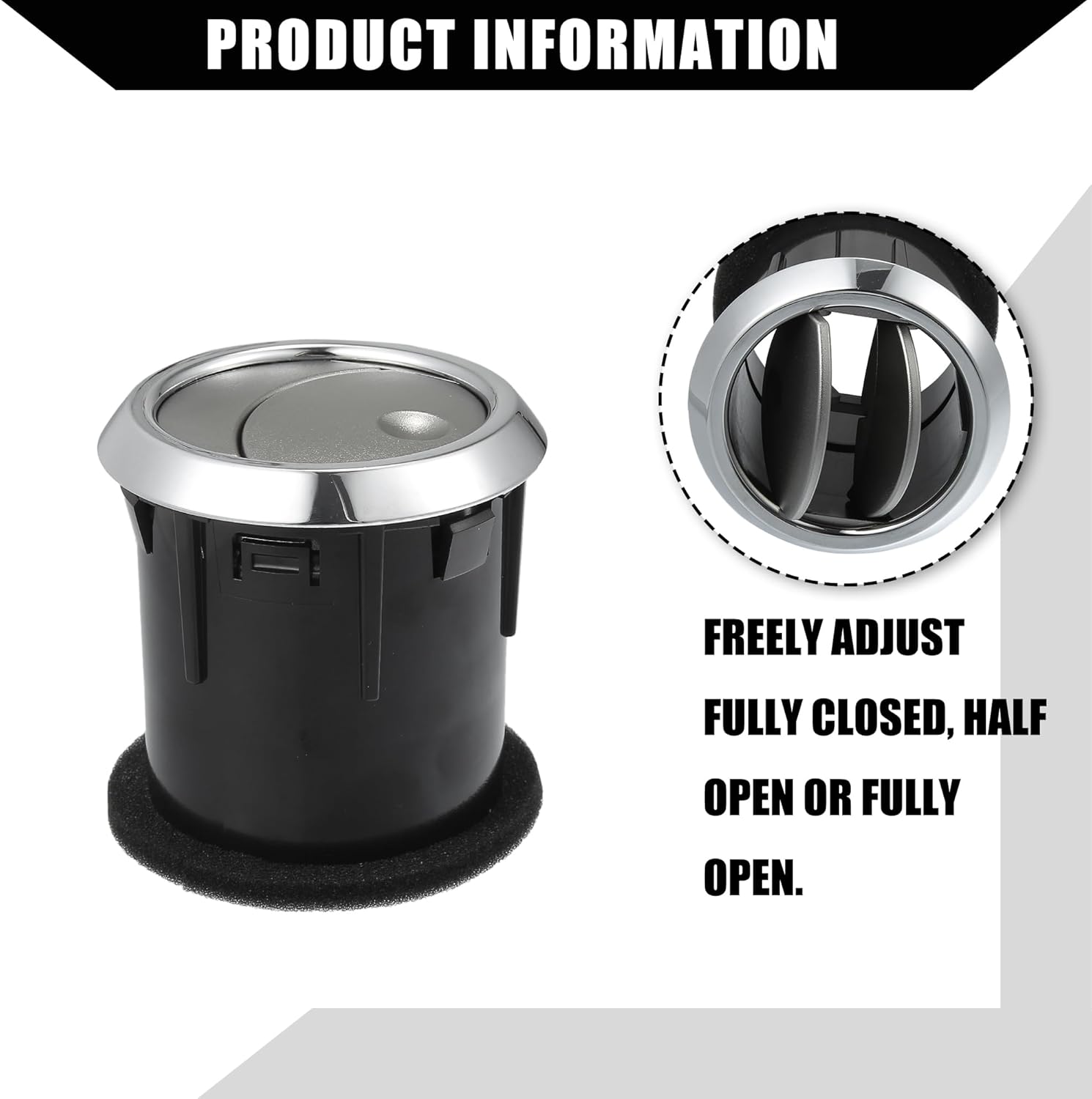 Dashboard Air Conditioning AC Heater Vent for Ford Fusion 2006-2009 for Mercury Milan 2006-2009 / Front/A/C Air Vent Louvres/Durable / 4 Pcs