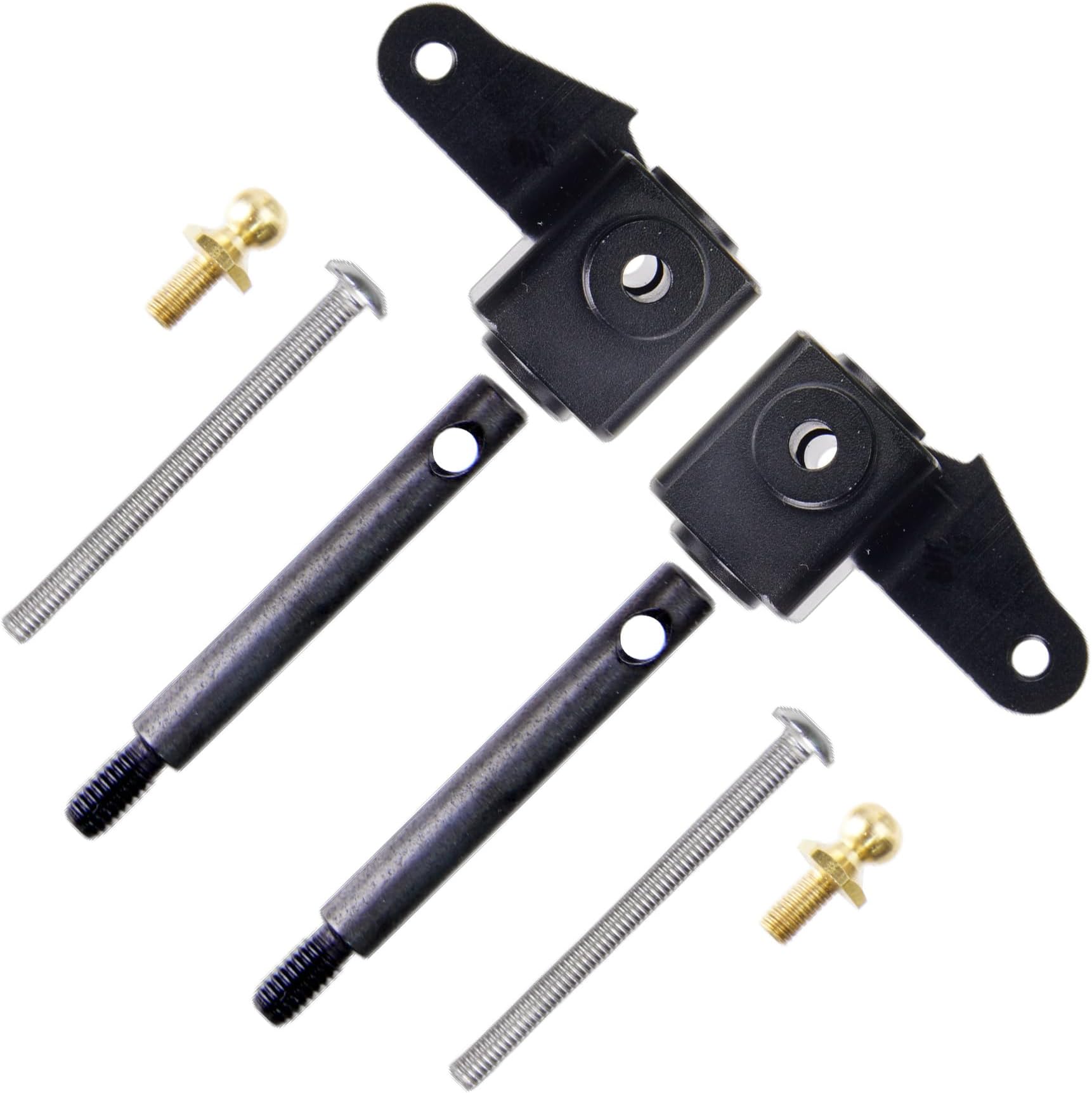 1/10 Knuckle Arm Set Upgrade for Blackfoot Monster Beetle RC Cars | Fits Blackfoot / Monster Beetle / Frog +More - Aluminum Upgrade - Replacement Parts - Black
