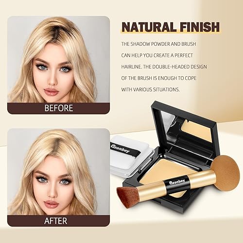 Miniatura 19 de Tinte de cabello para retoque de raíz, fibras de cabello para cabello fino, polvo de línea capilar libre de crueldad, retoque instantáneamente