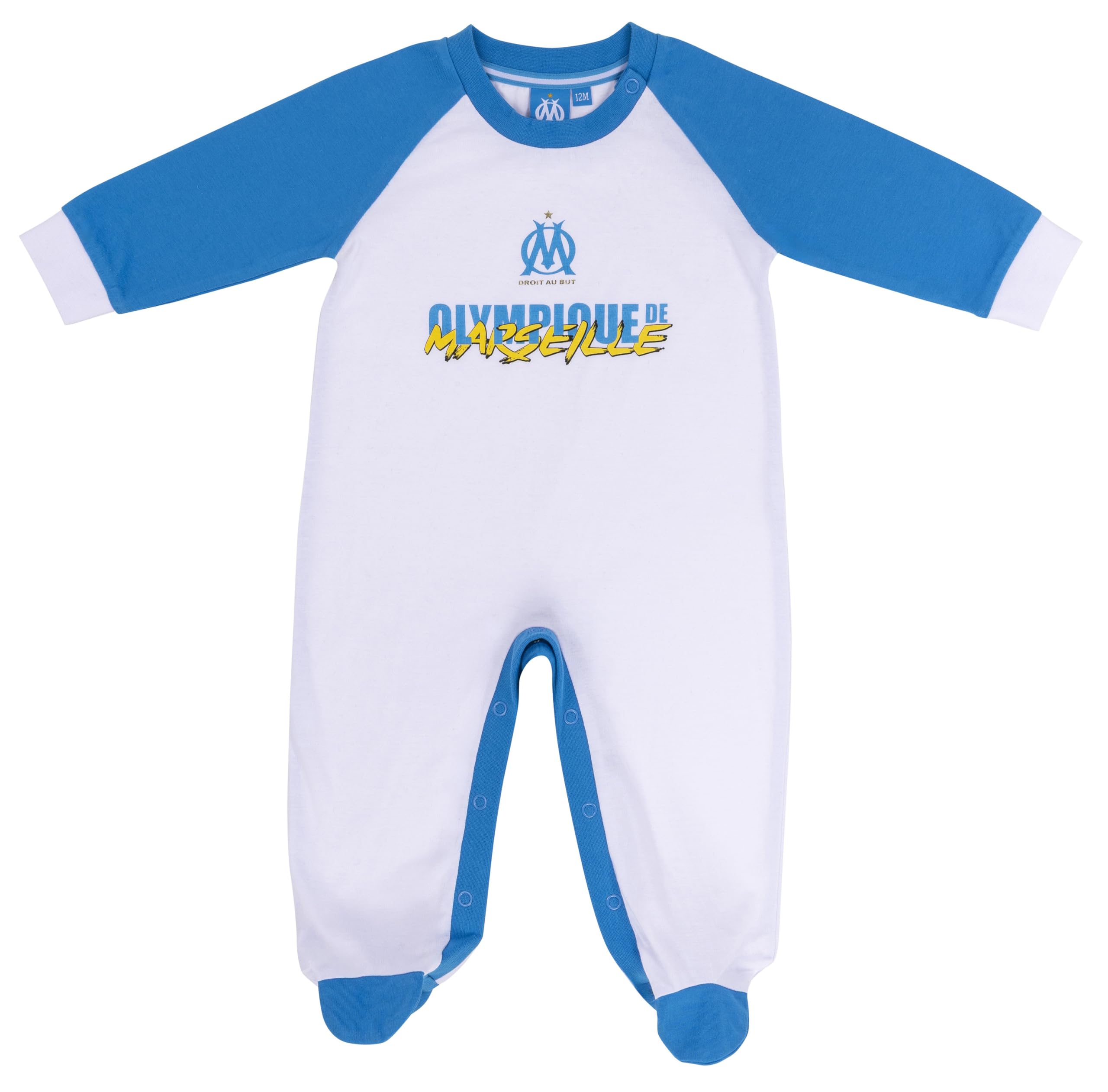 OLYMPIQUE DE MARSEILLE Grenouillère bébé garçon Om - Collection Officielle