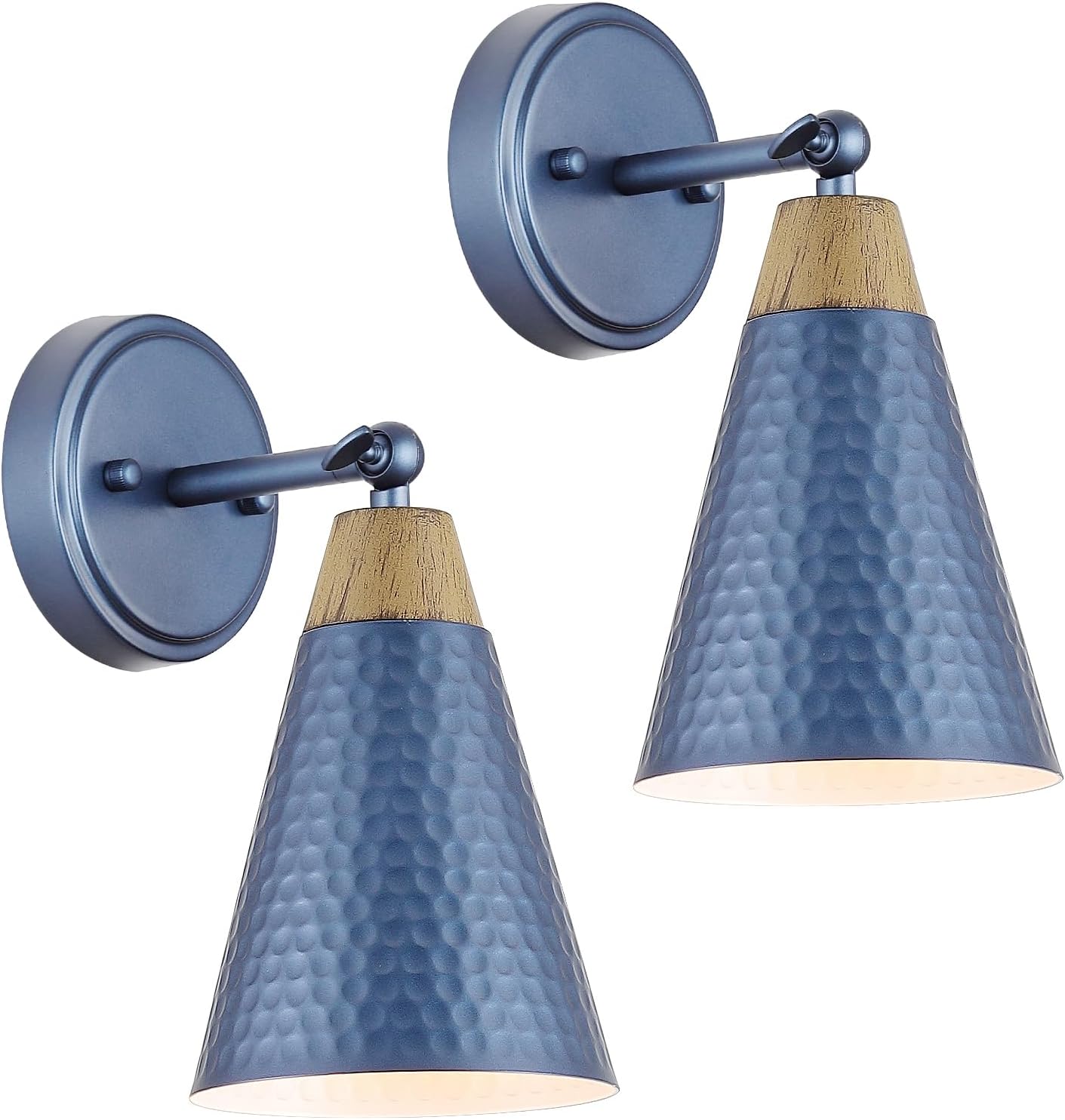Dijiahua Modern Wall Sconce Set of 2,Small Blue Sconces