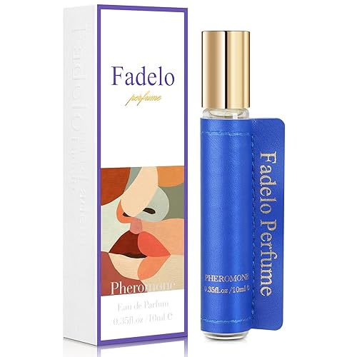 Fadelo Perfume de feromonas para mujeres y hombres Aceite de feromonas listo para viajar con aplicación en rollo sin esfuerzo 0.35 onzas líquidas