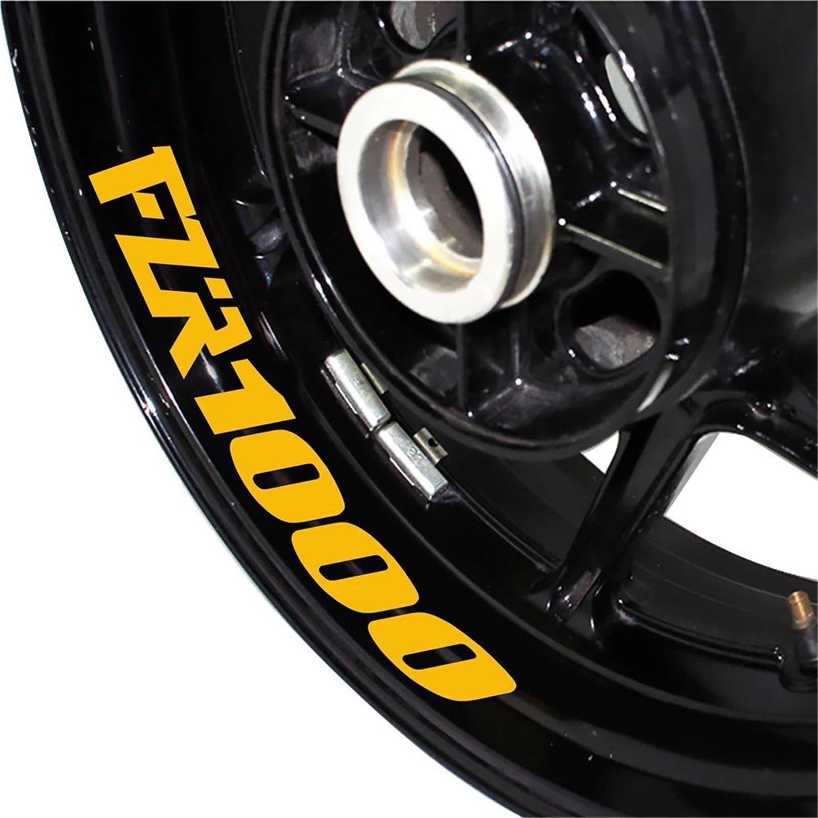 Motorcycle Reflective Wheel Stickers Rims Waterproof Decals for Yamaha FZR1000 Fzr 1000 Motorbike(Color2)