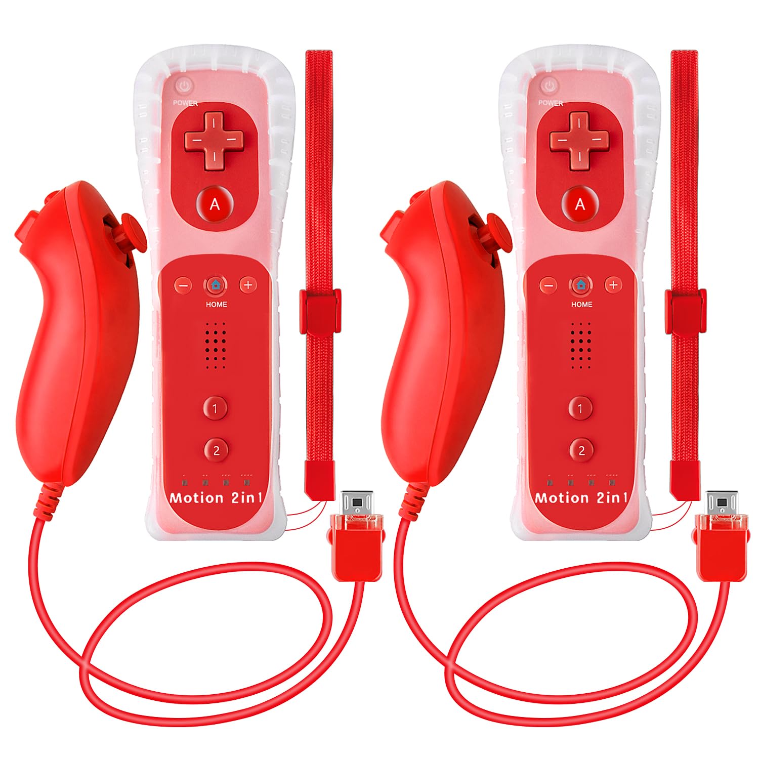 Amazon.com: NC 2Pack Motion Plus Wii Controllers with Nunchucks