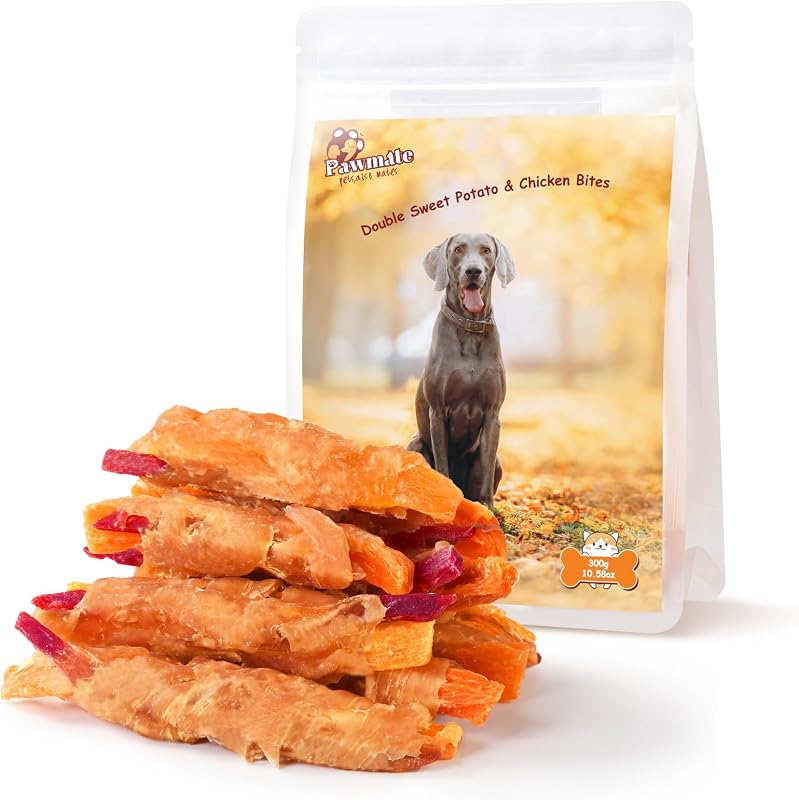 Petisco para Cães de Frango com Batata-Doce Roxa e Batata-Doce Pawmate 302 g