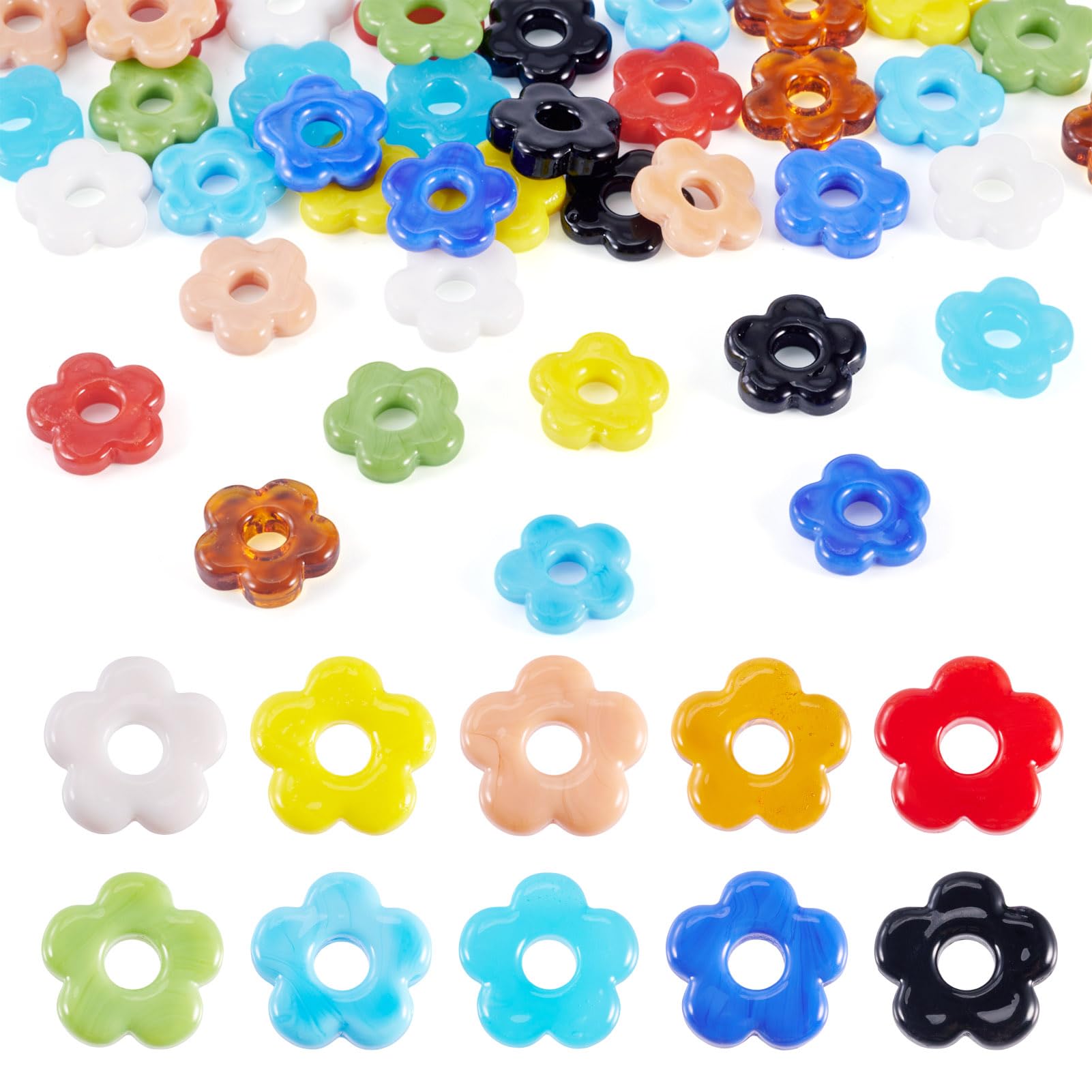Perles en verre soufflé légères pour concevoir des boucles d'oreilles sans douleur