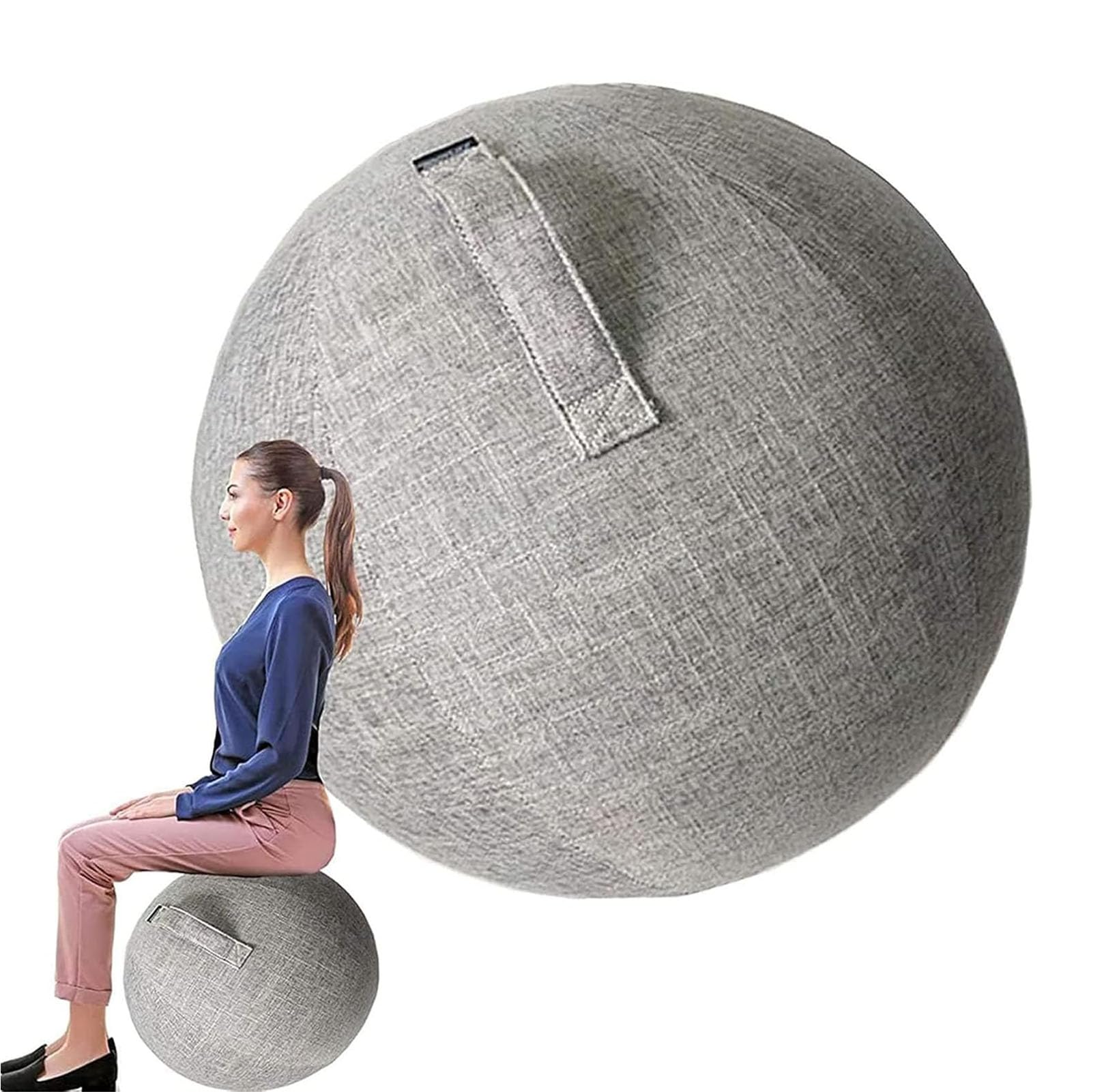 Yoga-Ball-Abdeckung – Gymnastikball-Abdeckung für Erwachsene, Fitness, Pilates, Sitzball, Stuhlbezug für Büro, Schwangerschaft und Arbeit