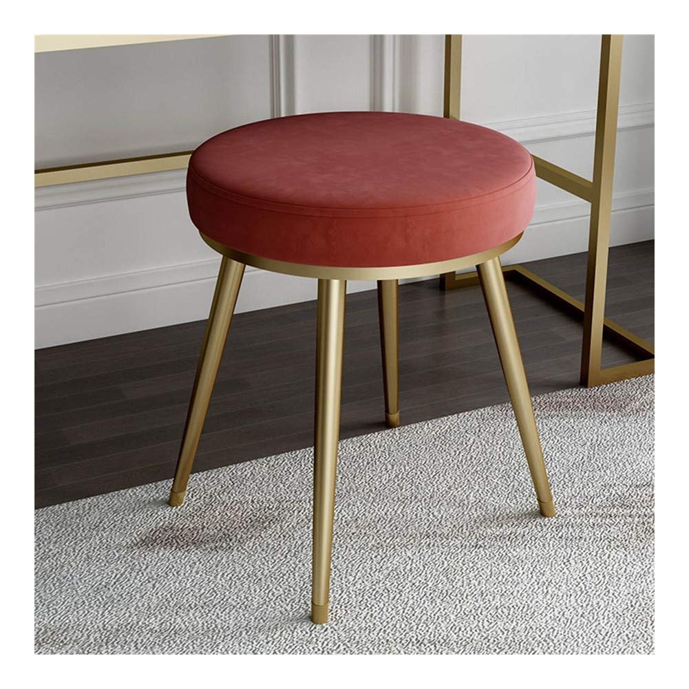 Tabouret à chaussures stable en fer pour entrée et coiffeuse
