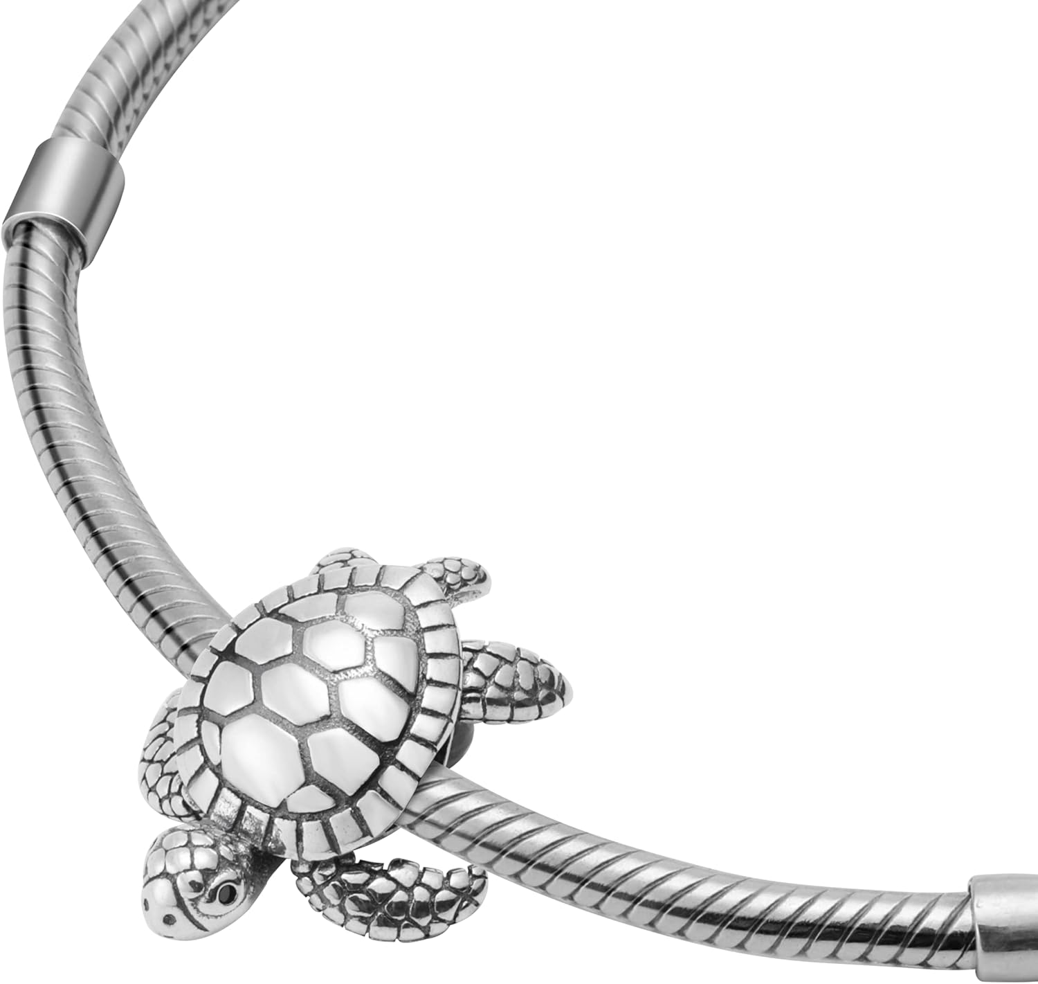 Realistic Sea Turtle 925 Sterling Silver Charm Bead For Pandora & Similar Charm Bracelets or Necklaces - Image 4
