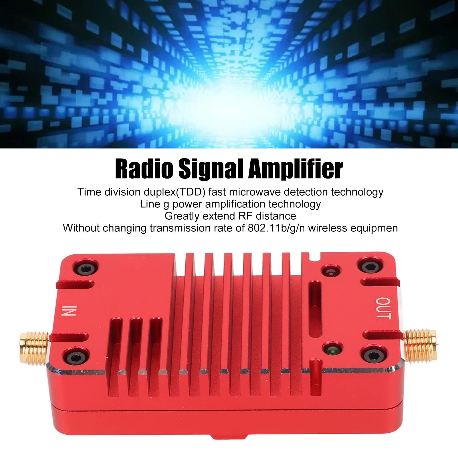 Amplificador de Radio Booster de Sustvita, Amplificador de Antena de Radio FM, 2,4 g de Potencia de señal de Banda de frecuencia para transmisor de Drones