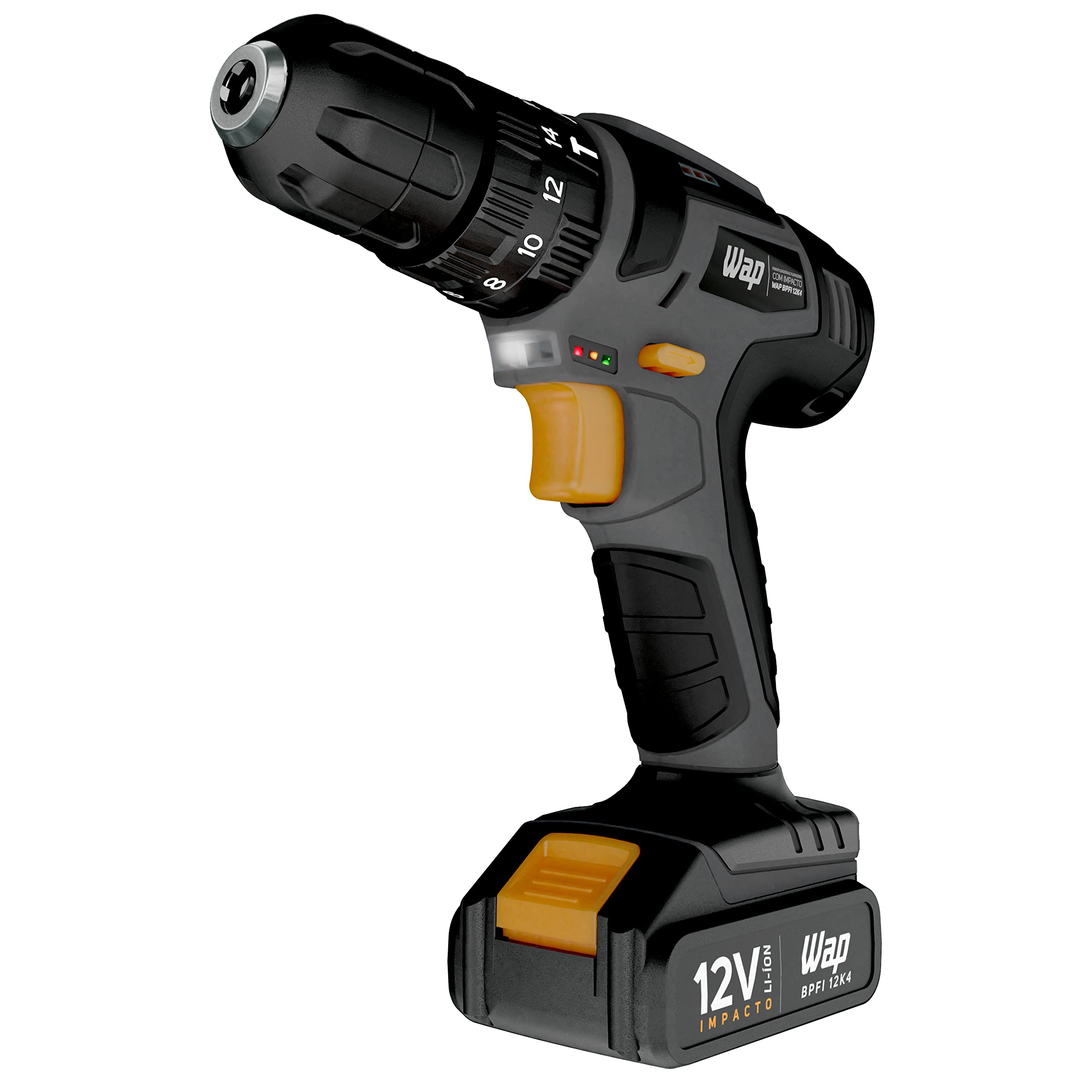 WAP Parafusadeira e Furadeira de Impacto BPFI 12K4 12V 30Nm Bivolt