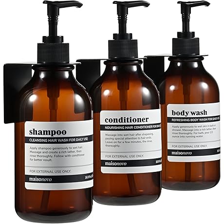 MaisoNovo Shampoo and Conditioner Dispenser - The Premium Outdoor Shower Accessories