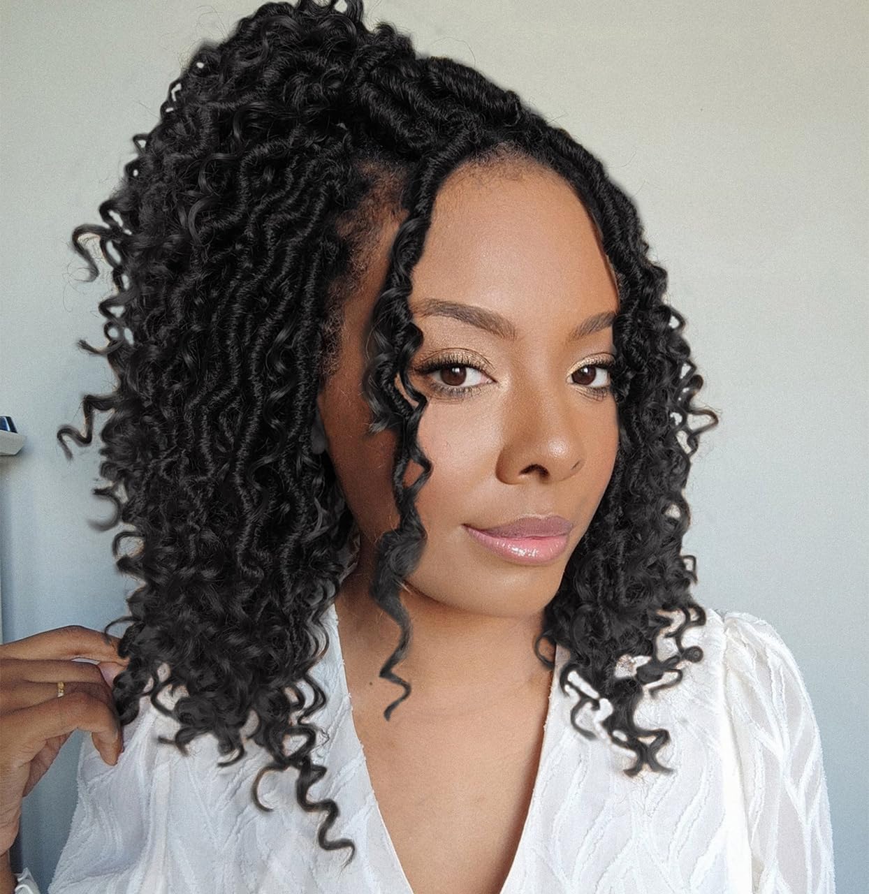 Amazon.com : ZRQ 10 Inch Goddess Locs Crochet Hair Short 