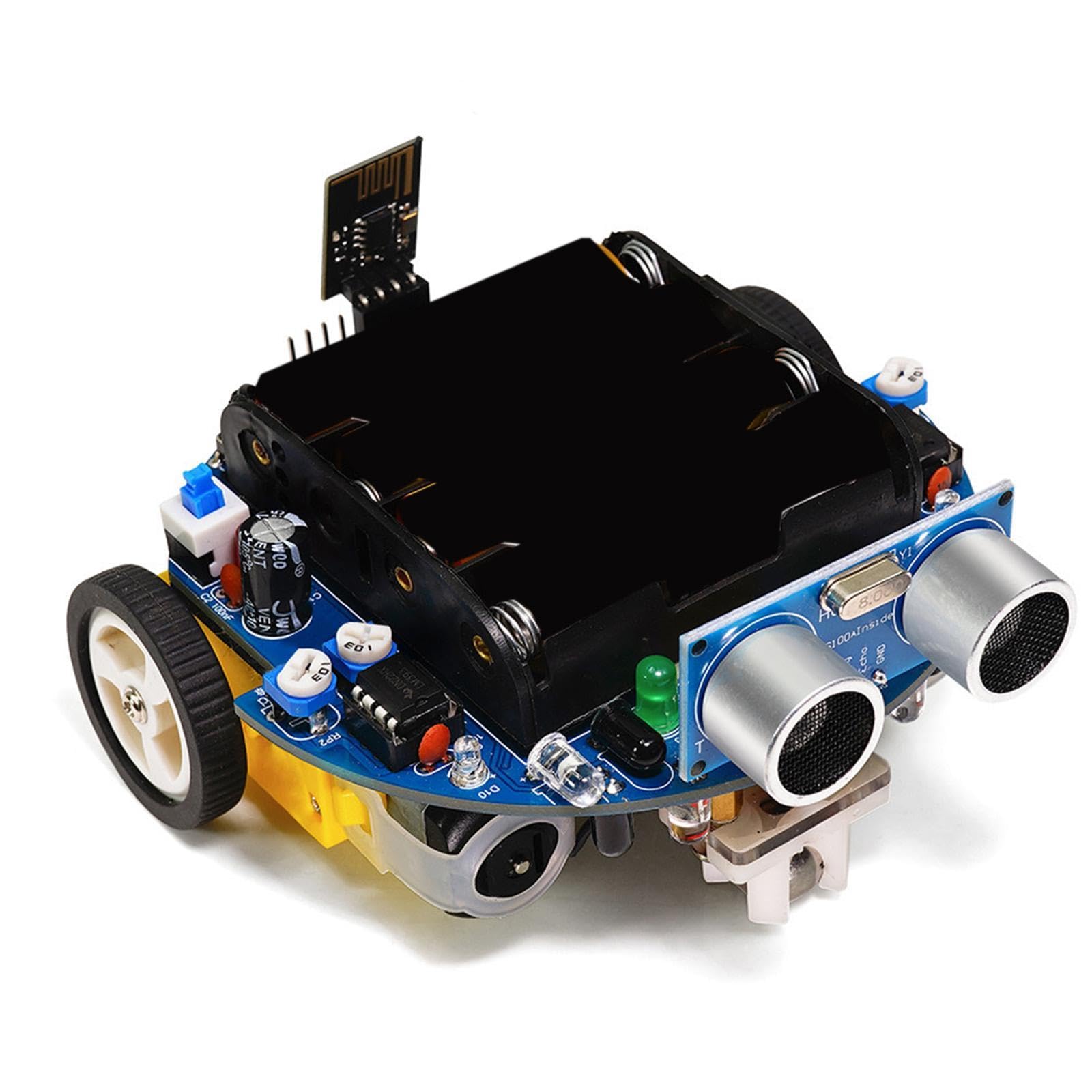 Kit de Robot Inteligente para Coche DIY con Software Gráfico, Modos Multifuncionales, Control por Aplicación Y Evitación de Obstáculos. Adecuado para, Type a