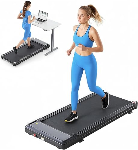 Caminadora Walking Pad, Cinta de Correr Portátil 3 en 1 Debajo del Escritorio para Casa Espacios Pequeños, Cinta de Correr Plegable Compacta