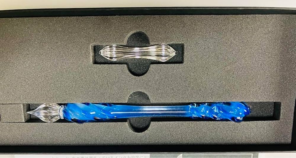 ガラス工房 LUC ガラスペン ゴースト Amazon | ガラス工房LUC ガラスペン ゴースト ブルー | 筆ペン