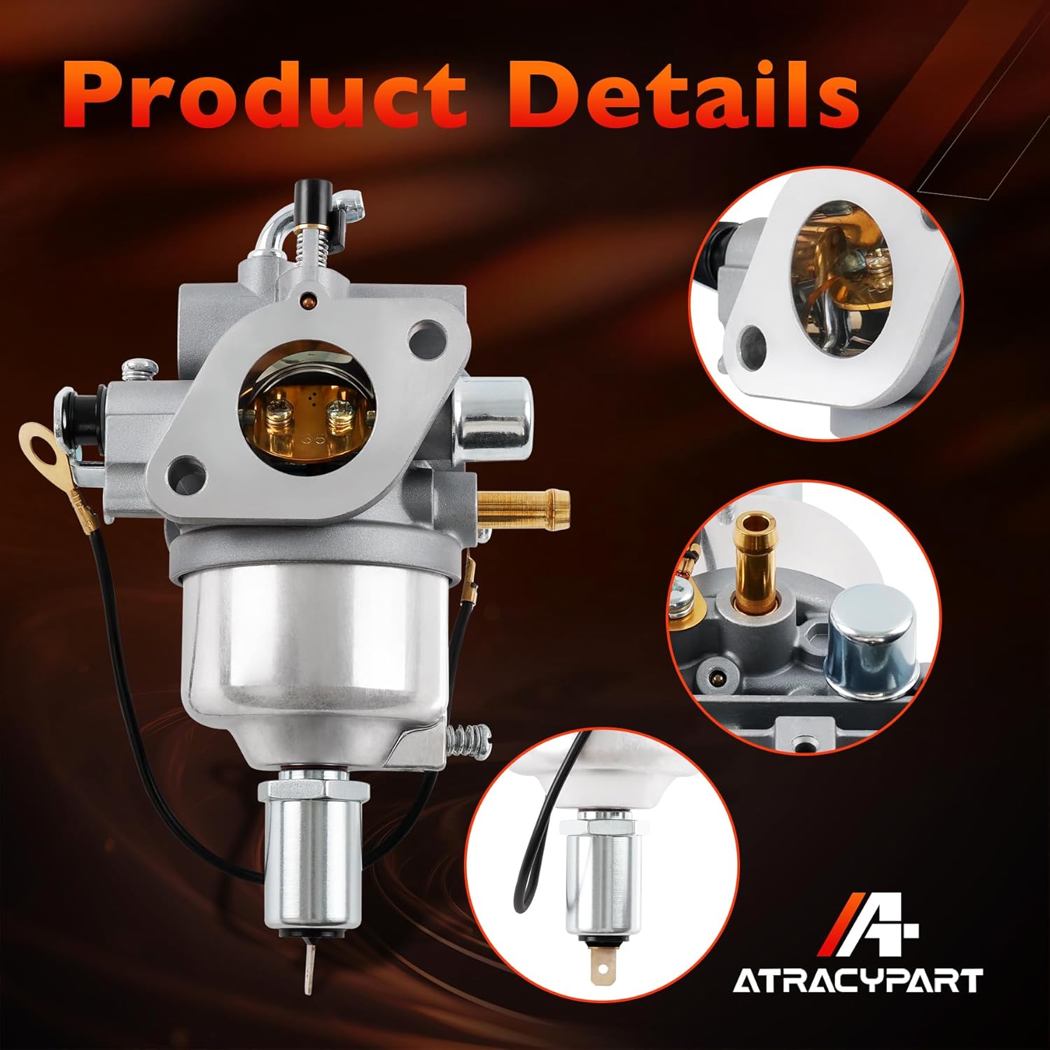 Carburetor Compatible with Kawasaki FH451V FH500V FH531V Engine, Replaces # AM130924 15003-2641 15003-2698 15003-7012, with Air Filter Oil Filter Maintenance Kit