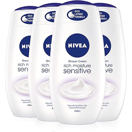 nivea rich moisture sensitive shower cream