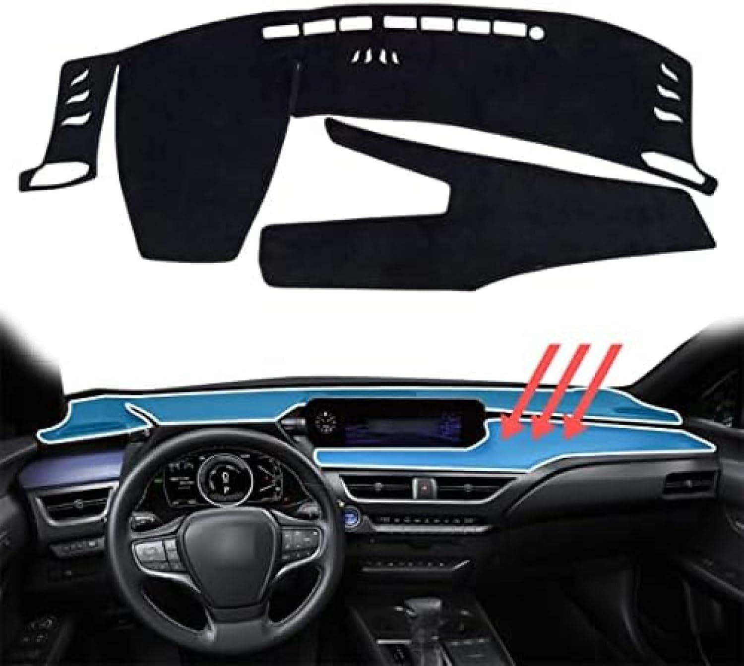Dashboard Cover Dash Mat for Lexus UX UX200 UX250H ZA10 2018 2019 2020 Dashboard Cover Mat Sun Shade Protect Carpet Anti-Glare