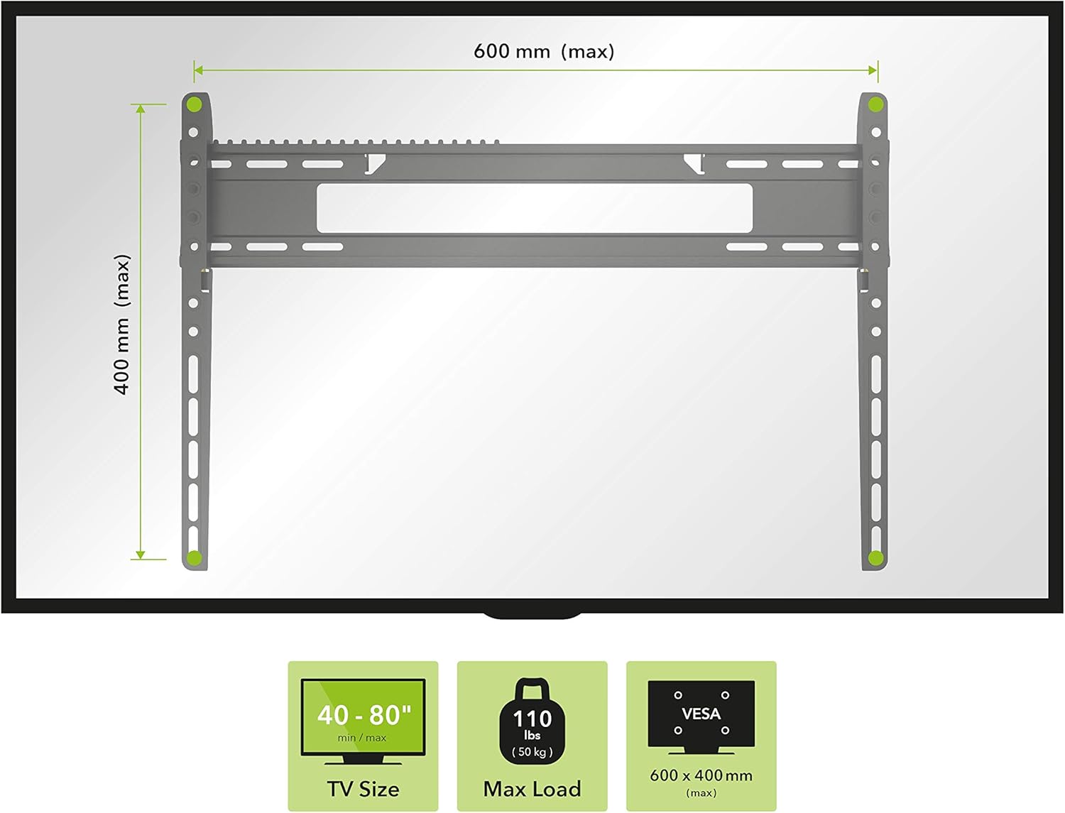Hоt Dеаlѕ AVF EL800B-A Flat to Wall, Low Profile TV Wall Mount for 40-Inch to 80-Inch TVs, Black, Fits Most 40”, 42”, 46”, 47”, 50”, 55”, 60”, 65”, 70”, 75”, 80”. Universal Bracket and VESA 50x50 to 600x400 Exсluѕіvе AVF EL800B-A Flat to Wall, Low Profile TV Wall Mount for 40-Inch to 80-Inch TVs, Black, Fits Most 40”, 42”, 46”, 47”, 50”, 55”, 60”, 65”, 70”, 75”, 80”. Universal Bracket and VESA 50x50 to 600x400
