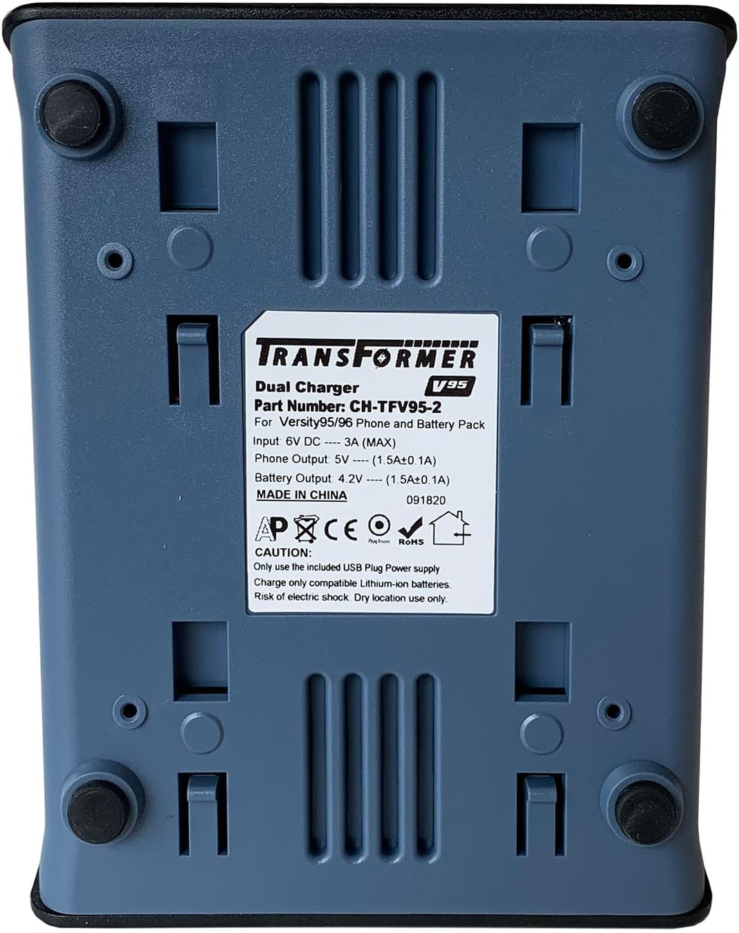 V95 Transformer Dual Charger for SpectraLink Versity 9553, 9540, 9653, & 9640 and for Cisco WebEx 860 & 860S