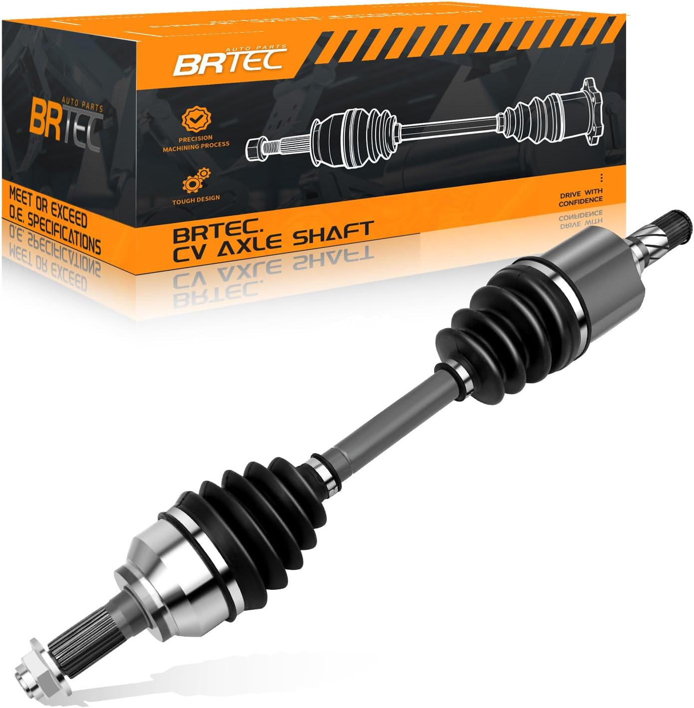 Front CV Axle Shaft Assembly Compatible for Mazda 3 2005 2006, Mazda 5 2006-2008 - L4 2.3L Automatic Transmission Driver Side, 66-8172