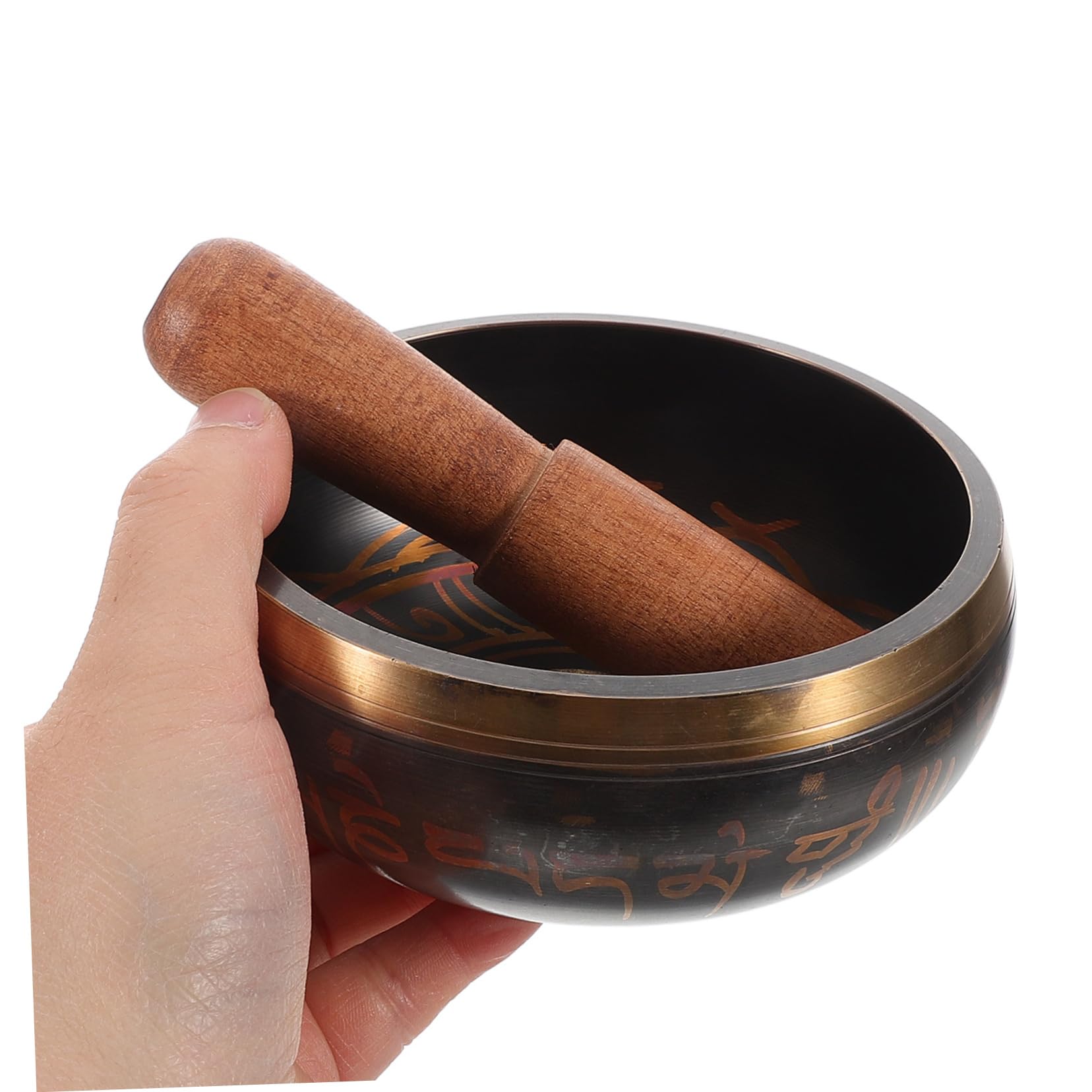 Abaodam Einzigartige Buddhistische Klangschale Mit Holzhammer Heilende Klangschale Für Meditation Spirituelle Entspannung