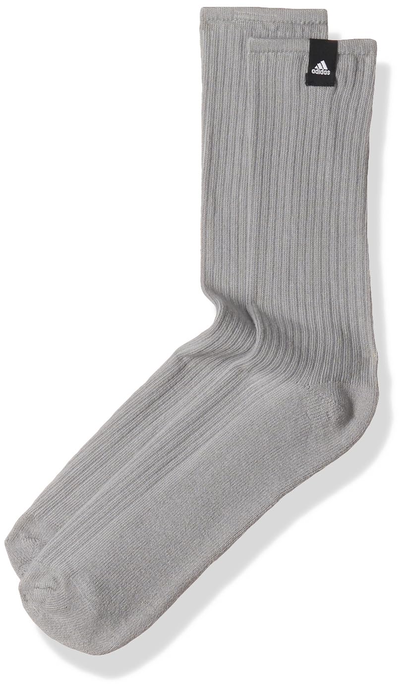 adidas Nylon Men Polyamid C Cs Spw Crew1P Sports Calf Length Socks Mgsogr (L), Grey