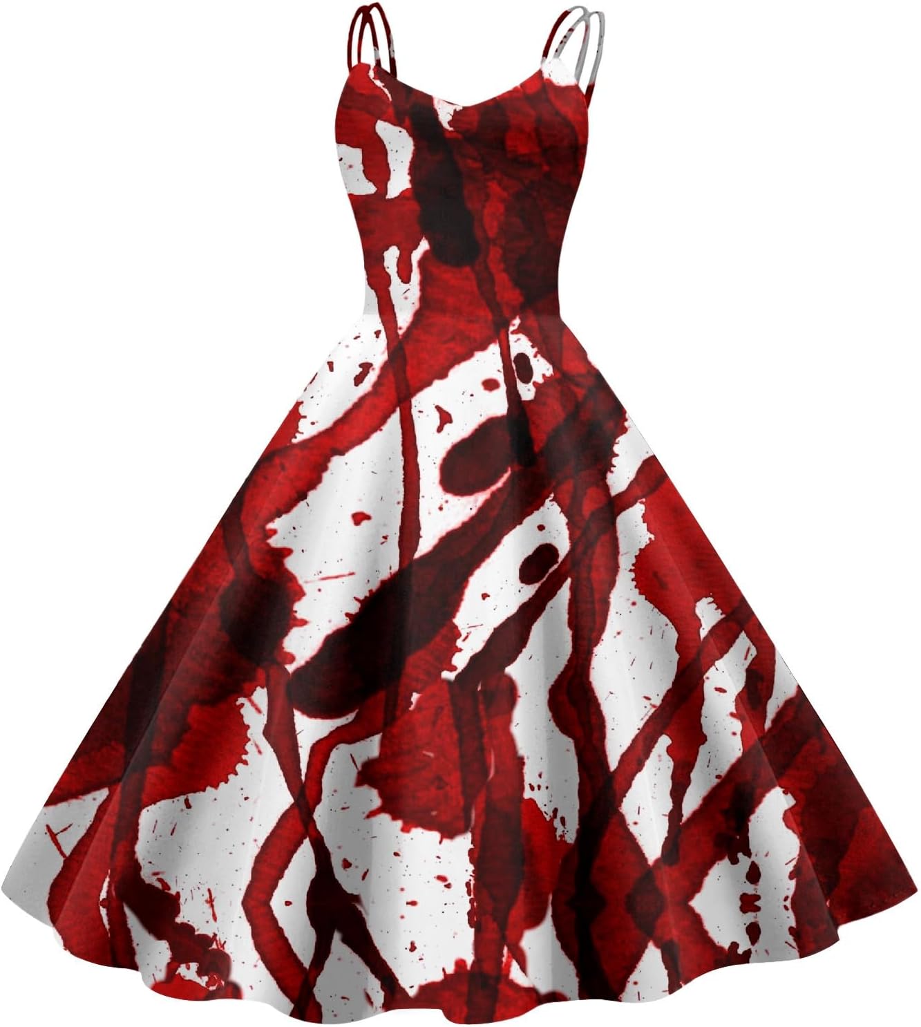 Blutige Zombie Braut Kostüm Damen - Grusel Halloween Kleid Mit Blutflecken