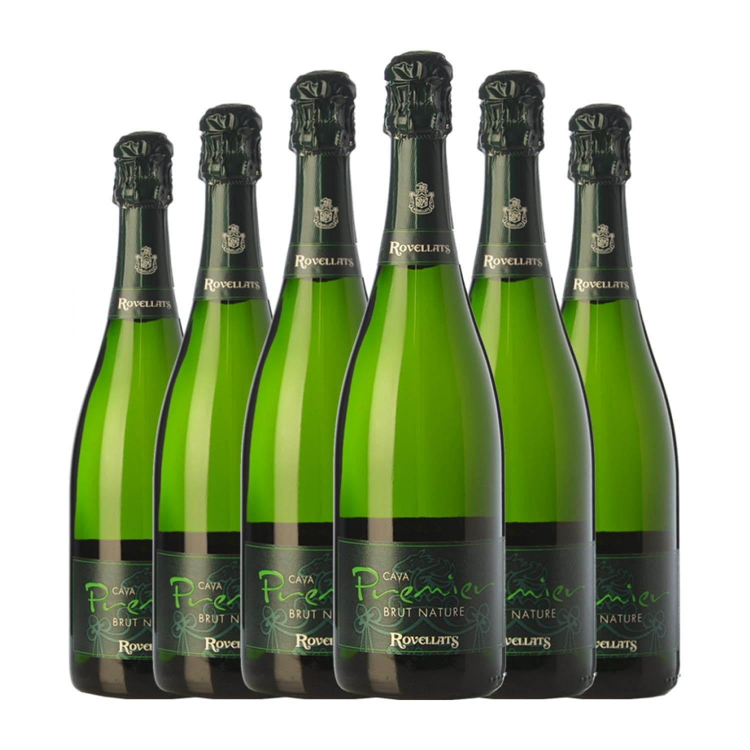 Rovellats Premier Brut Nature Cava 75 cl Espumoso blanco (Caja de 6 Botellas de 75 cl)
